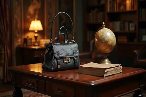 Luxurious Study with Vintage Accessories