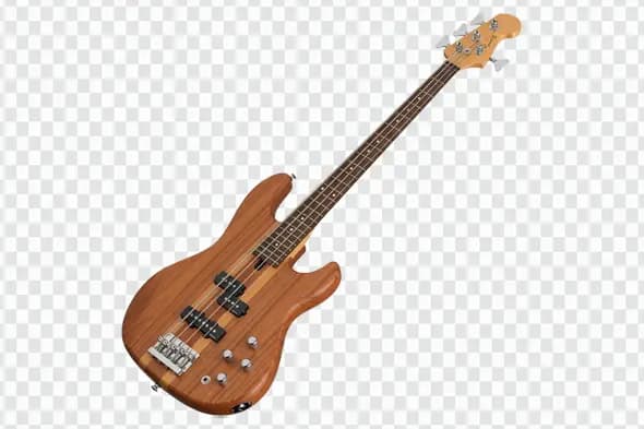 Five-String Electric Bass Guitar Musical Instrument PNG Clipart