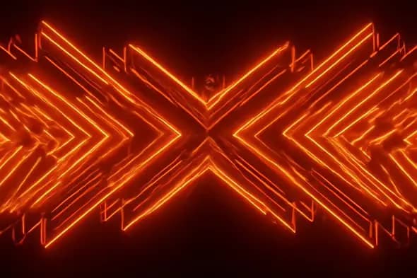 Fiery Neon Chevron Pulse