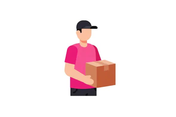 Delivery Personnel Vector Illustration