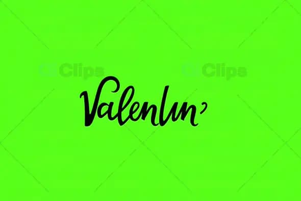 Valentine’s Green Screen Text Animation