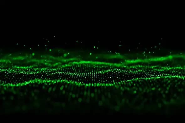 Neon Green Digital Landscape