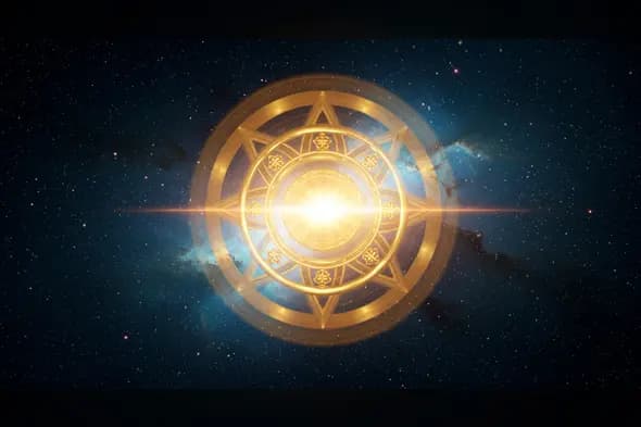 Thumbnail Surya Chakra Mandala Glow | Galactic Hindu Symbolism | AIClips Thumbnail