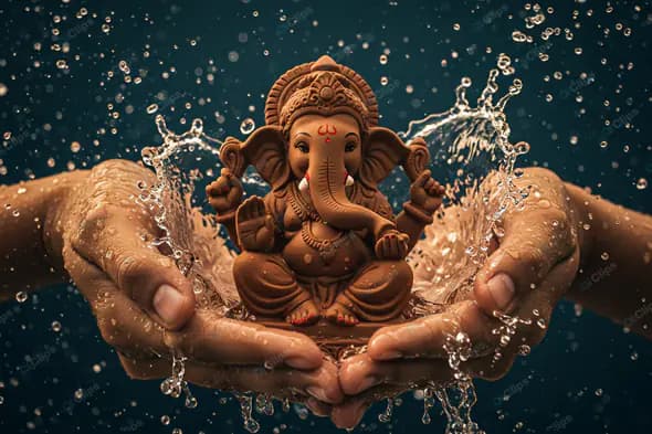 Divine Ganesha Water Blessing