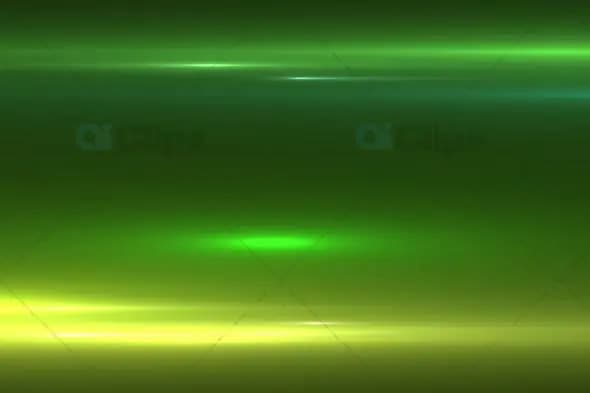 Green and Yellow Light Flare Streaks with Soft Glow