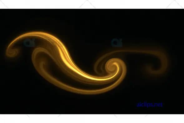 Golden Light Swirl