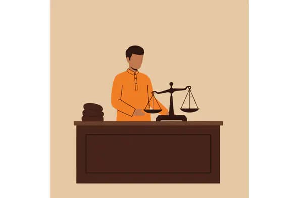 Legal Professional Vector Illustration