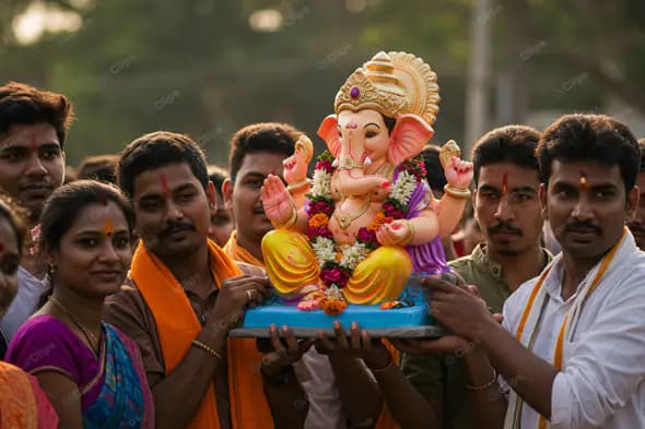 Ganesha Procession Captured