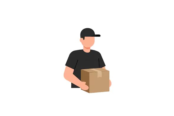 Package Handler Vector Graphic