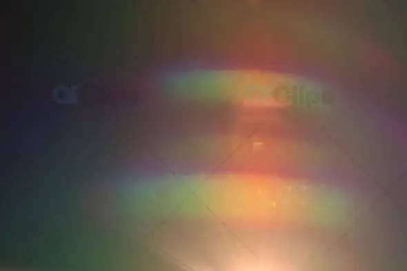 Multicolored Light Flare with Soft Glow and Lens Reflections