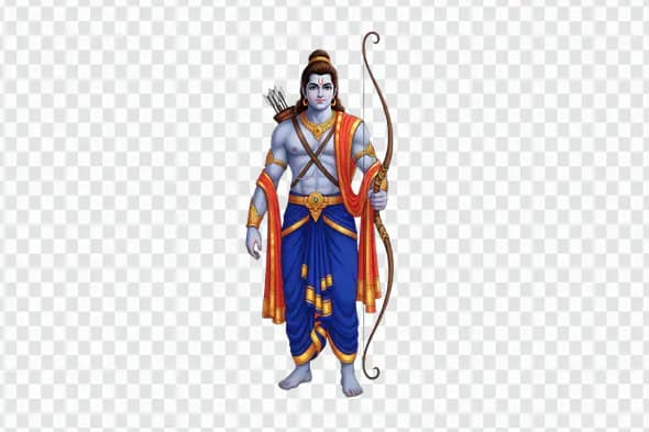 Shri Ram  Divine Archer PNG