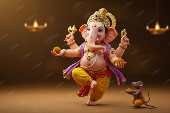 Dancing Ganesha Divine Grace in Motion