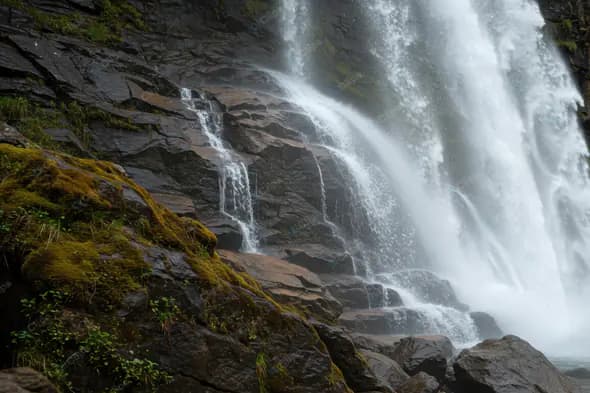Majestic Cliff Waterfall