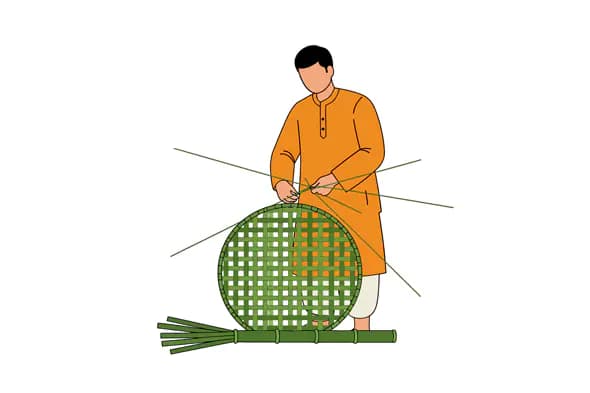 Bamboo Artisan Vector Graphic