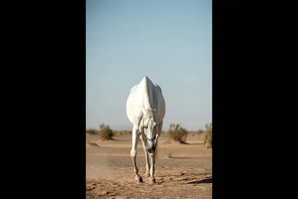 White Horse in the Desert