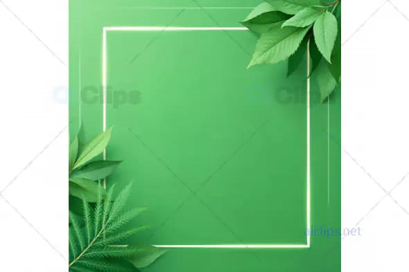 Green Nature Frame Background