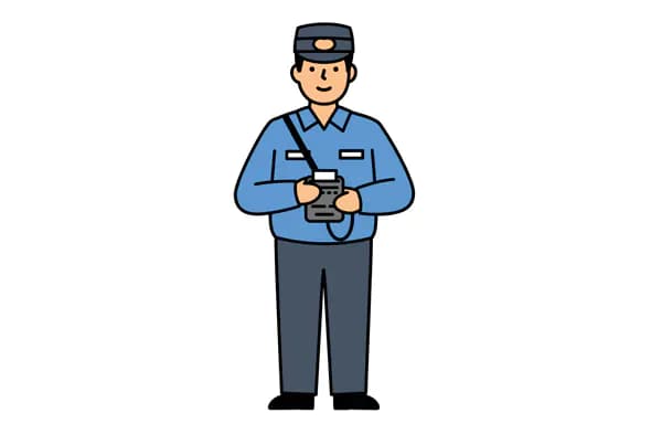 Friendly Security Guard Vector