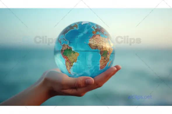 World Globe in Hands