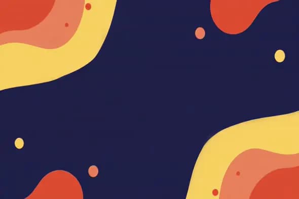 Retro Colorful Blob Background