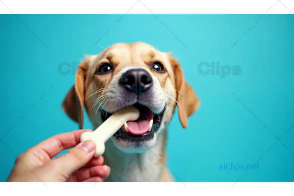 Happy Dog Chewing Bone
