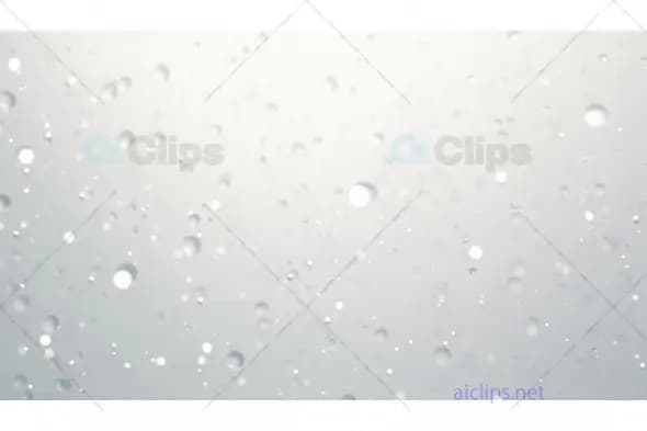 Crystal Clear Raindrops on Glass