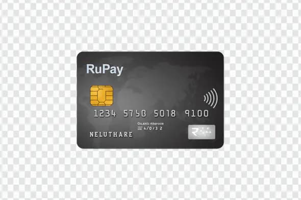 RuPay Contactless Credit Card PNG Clipart