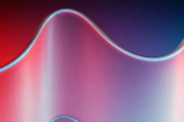 Abstract Gradient Waveform with Neon Light Effect