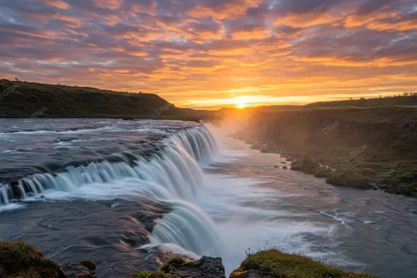 Sunrise Cascade Symphony