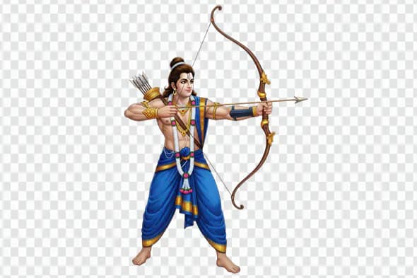 Shri Ram Divine Archer PNGs