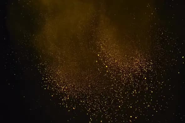 Glimmering Golden Dust Storm