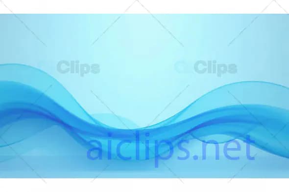Abstract Blue Flowing Waves Background
