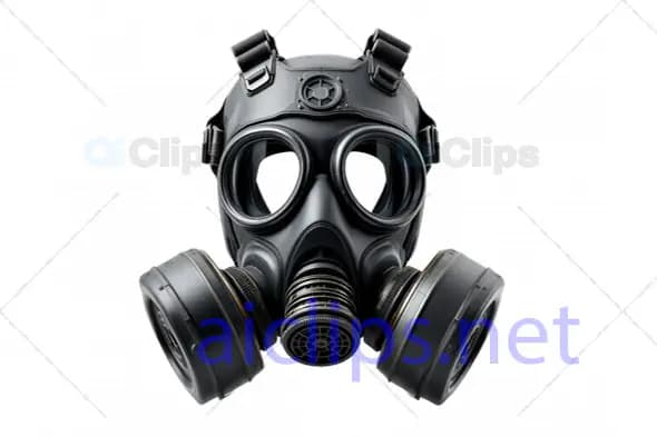 3D Heavy-Duty Gas Mask with Dual Canisters
