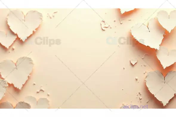 Torn Paper Heart Background
