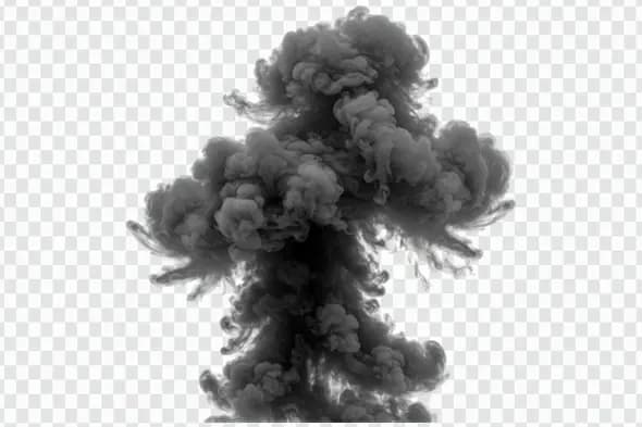 Billowing Dark Smoke Cloud Formation PNG Clipart