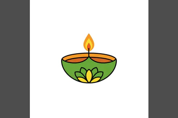 Lotus Diya Icon