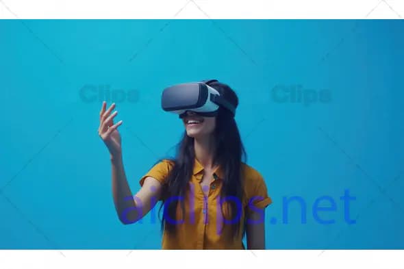 Woman Experiencing Virtual Reality