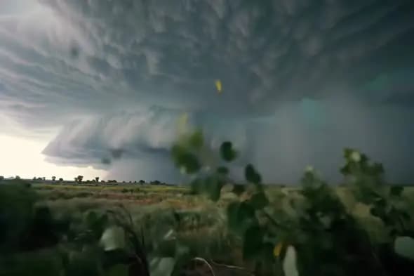 Ominous Supercell Storm Front
