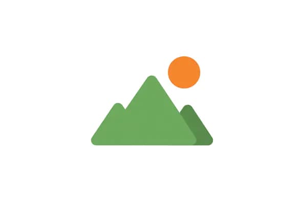 Minimalist Mountain Sunrise Icon