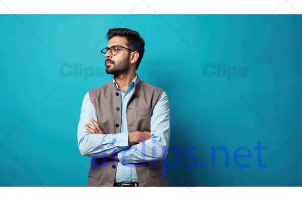Confident Man in Glasses