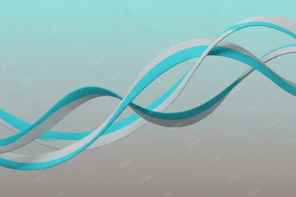 Turquoise Ribbon Flow