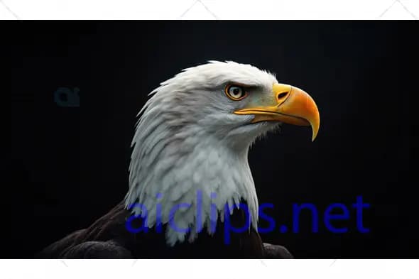 Bald Eagle Profile Portrait