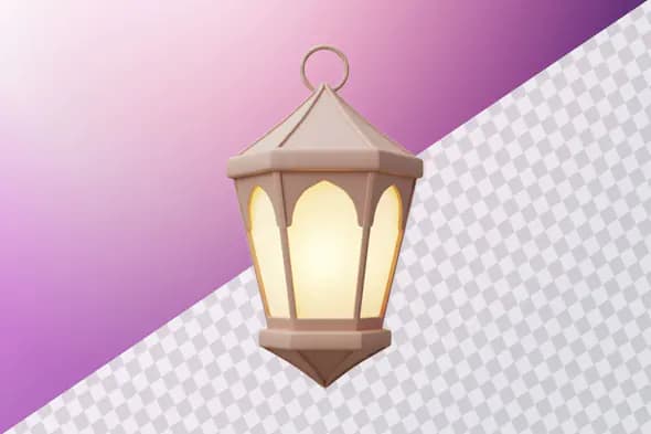 Illuminated hanging lantern with arched windows design