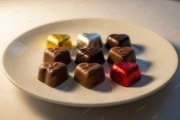 Elegant Assortment of Heart-Shaped Pralines