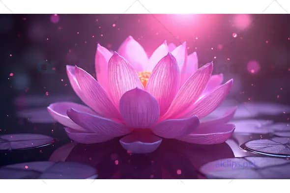 Pink Lotus Flower Glow