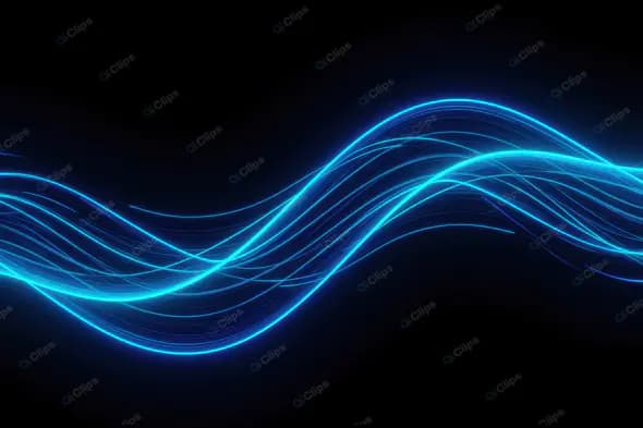 Neon Blue Wave Motion