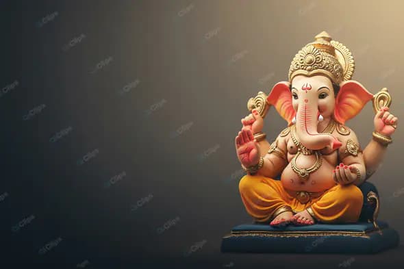 Ganesha: Radiant Idol of Prosperity