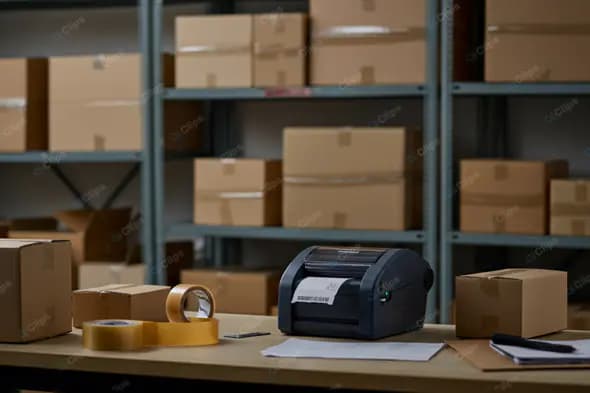 E-commerce Shipping Label Station