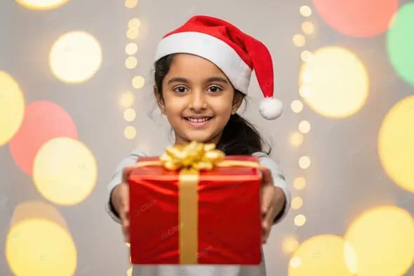 A Child's Cheerful Holiday Gift