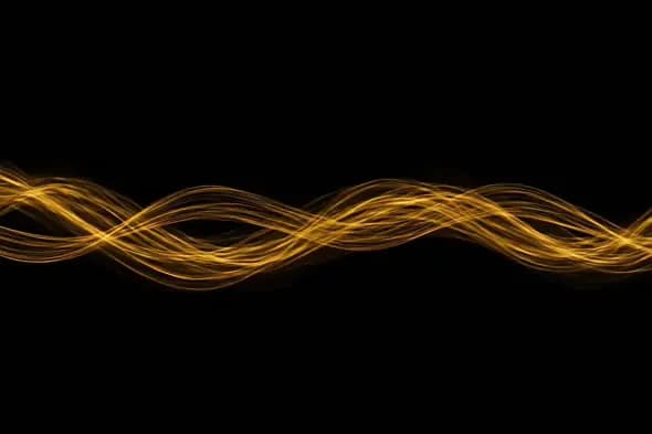 Golden Energy Wave Animation