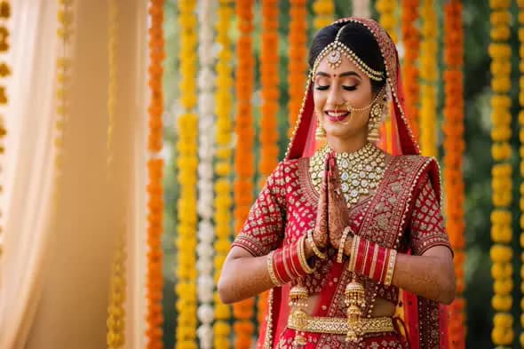 Smiling Indian Bride